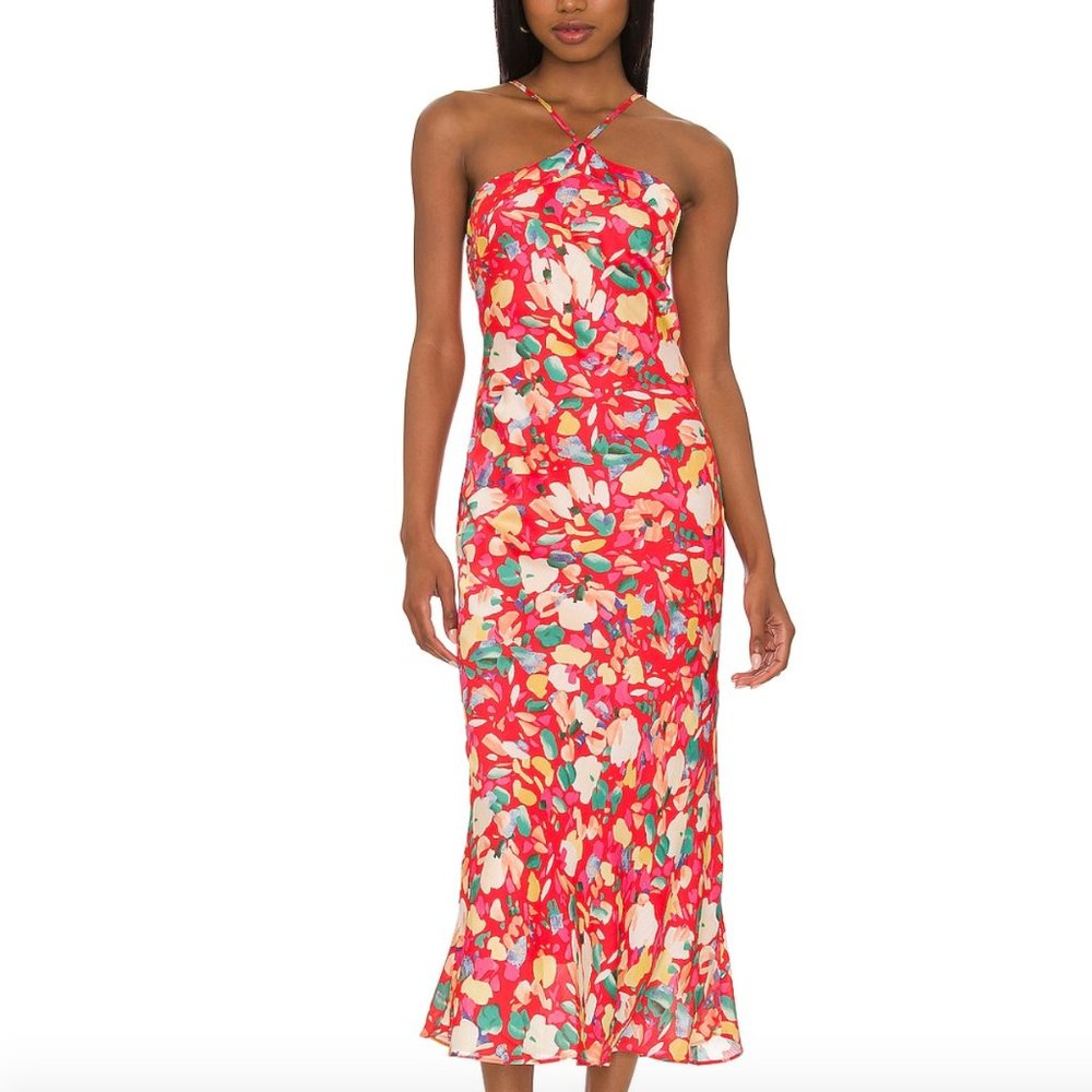 Halter Neck Maxi Dress